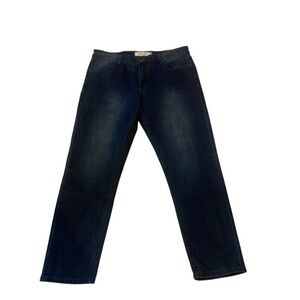 Stitches & Rivets Jeans Men 34*30 Blue Slim Fit Straight Leg Denim Faded Stretch